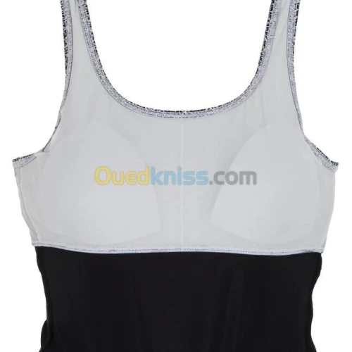 Maillot Decathlon de bain de natation femme 1 pièce heva tankini mipy noir