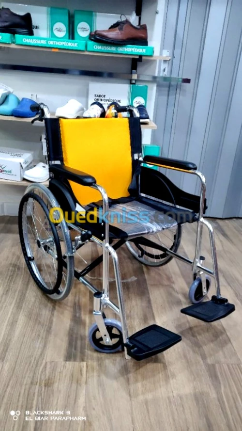 Fauteuil roulant aluminiu double frein