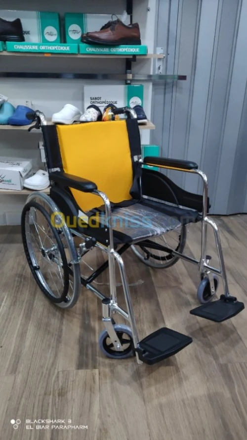 Fauteuil roulant aluminiu double frein