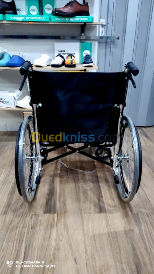 Fauteuil roulant aluminiu double frein