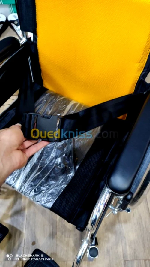 Fauteuil roulant aluminiu double frein