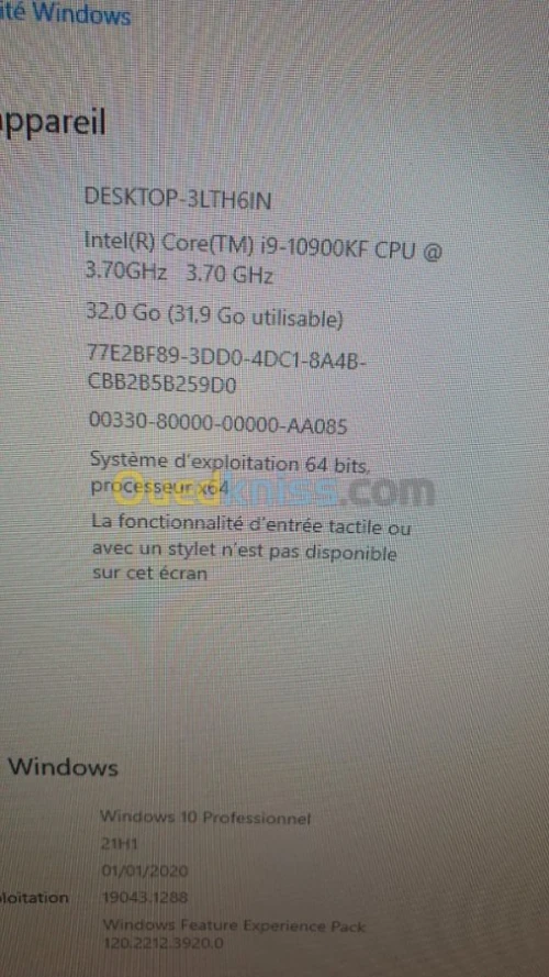 PC Gamer MSI I9 RTX 3070