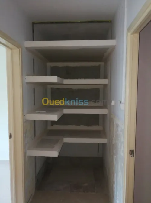 Placoplatre et  décoration  moulure 