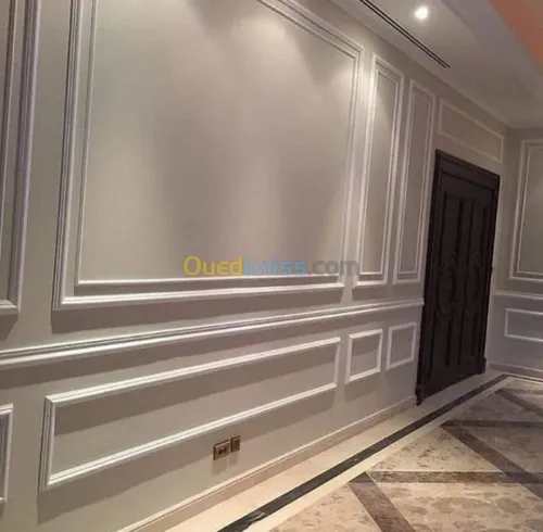 Placoplatre et  décoration  moulure 