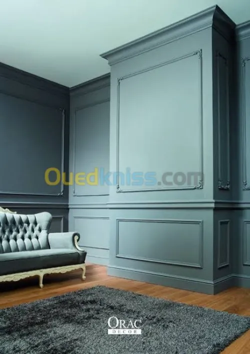 Placoplatre et  décoration  moulure 