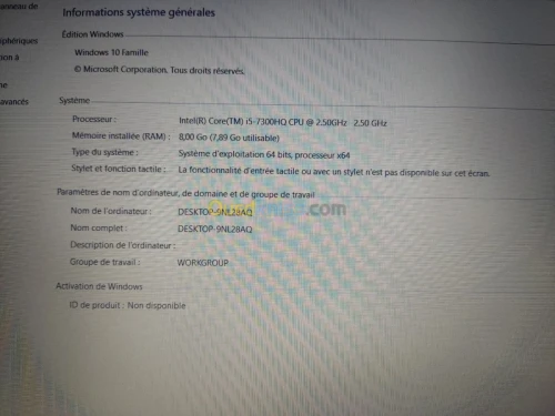 Asus i5-7300hq GTX 1050