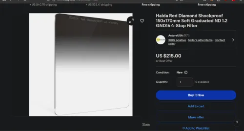 Kit Haida Porte-filtres-M15 avec Bague d'adaptation + 04 Filtres pro pour Optic Sony