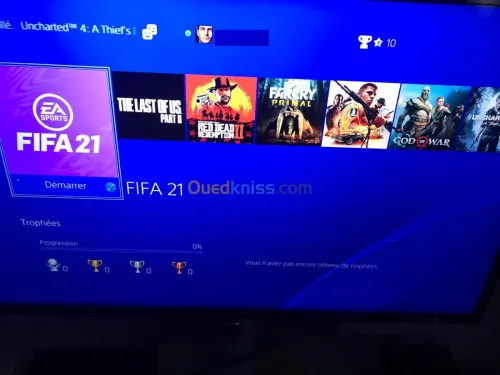 PS4 Pro CUH 7016b Avec 07 jeux