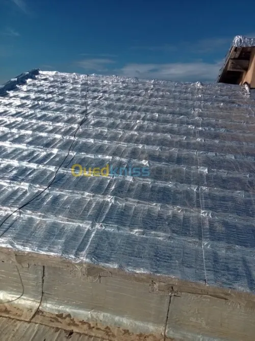 chape et membrane goudronne