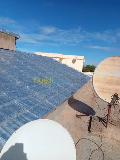 chape et membrane goudronne