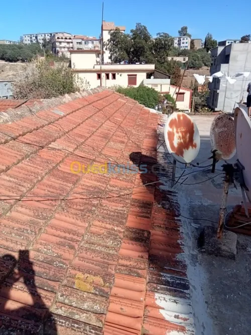 chape et membrane goudronne