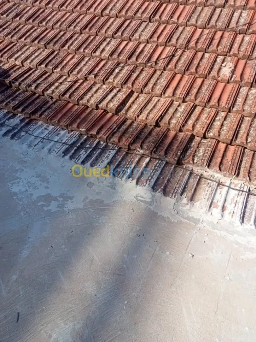 chape et membrane goudronne