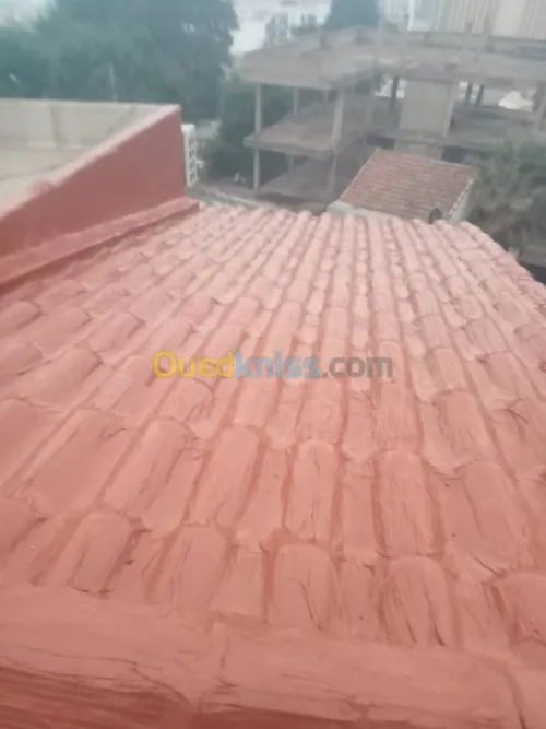 chape et membrane goudronne