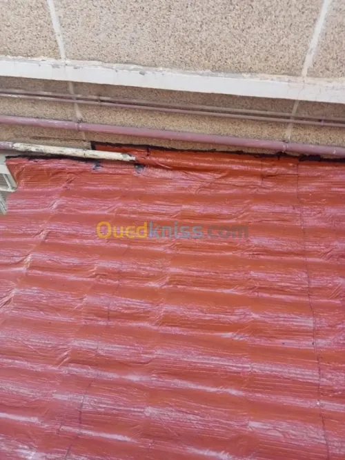 chape et membrane goudronne