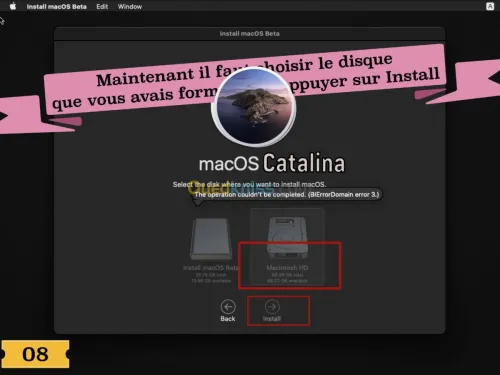 macOS Catalina sur Clé USB Bootable