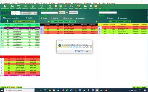 Logiciel gestion  hôtelière complète
