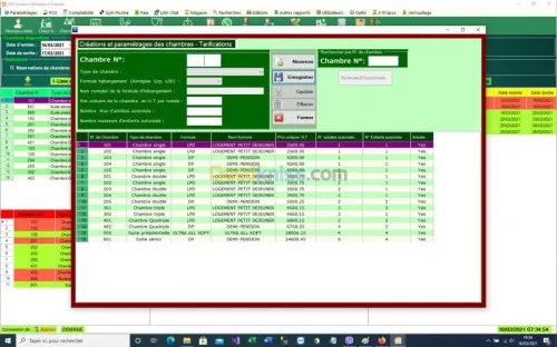 Logiciel gestion  hôtelière complète