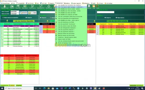Logiciel gestion  hôtelière complète