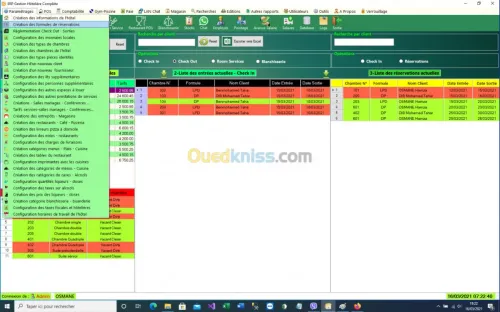 Logiciel gestion  hôtelière complète