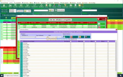 Logiciel gestion  hôtelière complète