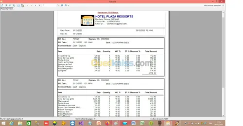 Logiciel gestion  hôtelière complète