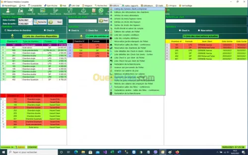 Logiciel gestion  hôtelière complète