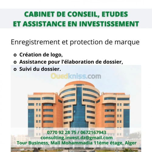 Etudes, accompagnement et assistance.