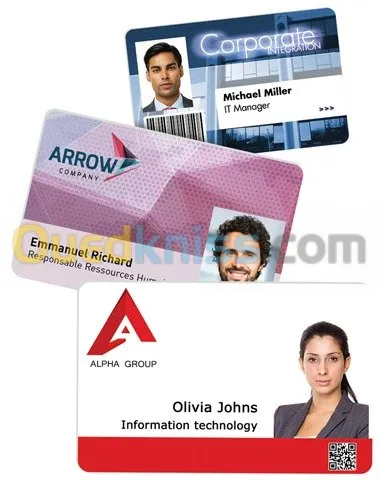 Impressions de cartes en PVC