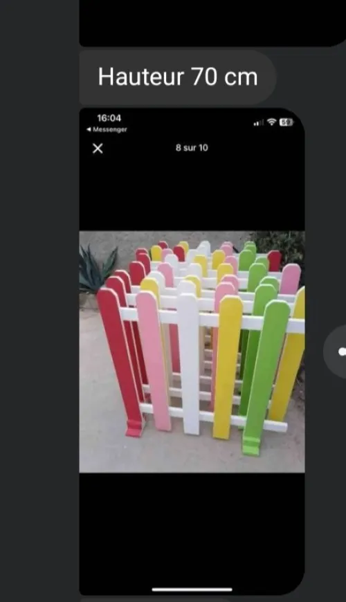 Clôture en bois 