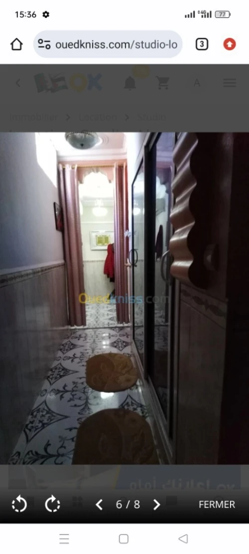 Location Appartement Studio Alger Cheraga