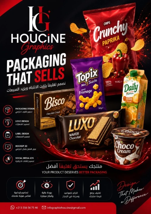 INFOGRAPHE & GRAPHIC PACKAGING CREATOR ( EMBALLAGE, LOGO, ETIQUETTE, CARTON )