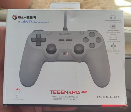 Manette gamesir tegenaria lite gris et Blanc