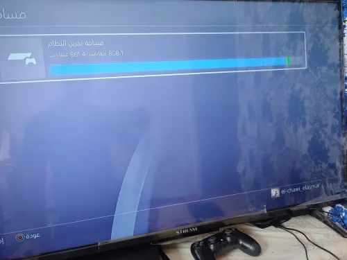 Ps4 slim 1tb flashé 12.50 2216b maftouha nettoyage 2 manette