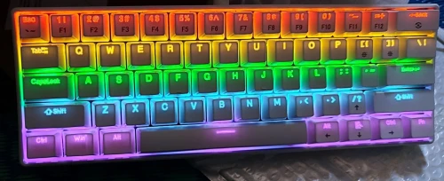 Clavier mécanique k61 red switch 60% rgb