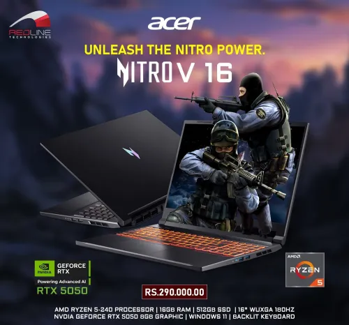 Acer Nitro 2025 RTX 5050 Gaming Laptop - Promotion