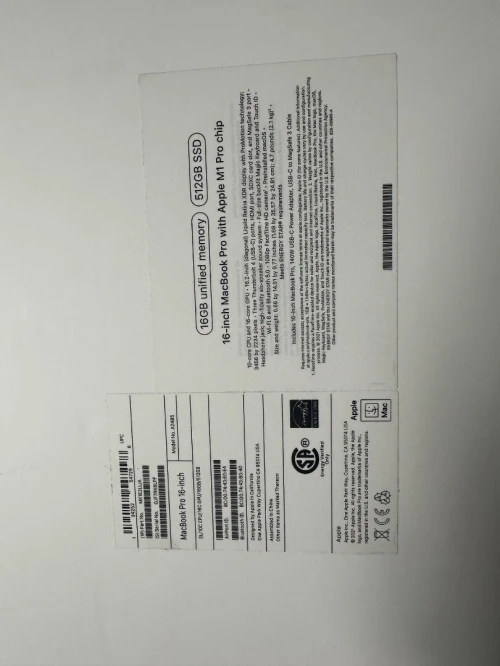 MacBook Pro M1 Pro 16 inch