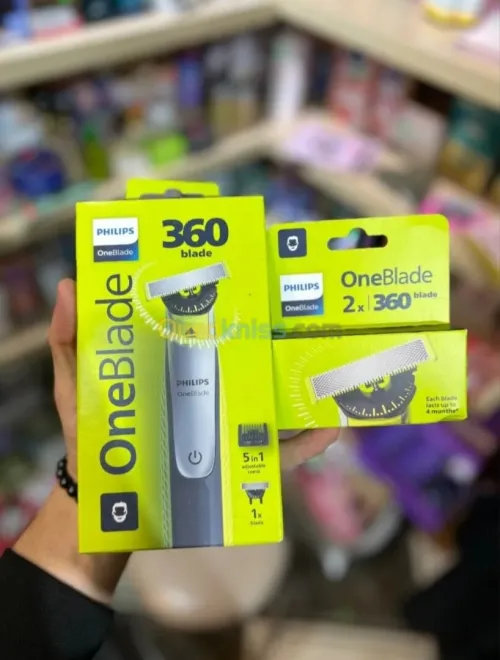 Philips One Blade 360 QP2724/23 Tondeuse Cheveux & Barbe Noir/Vert