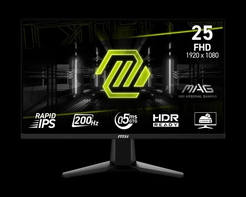 ECRAN MSI MAG 255F E20  25  200HZ  0.5MS  RAPID IPS  FHD
