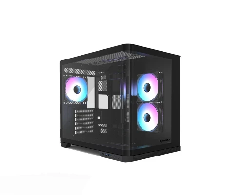 BOITIER RAIDMAX i630 CURVED GLASS 3 FANS ARGB BLACK