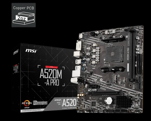 CARTE MERE MSI A520M-A PRO DDR4