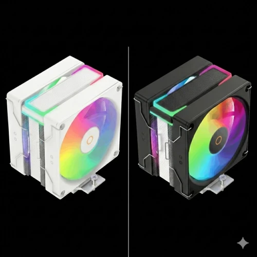 CPU COOLER OCYPUS DELTA A40 SE DUAL FAN BK / WH