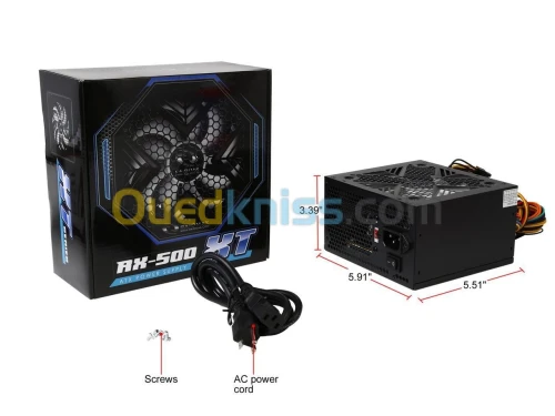 ALIMENTATION 650W RAIDMAX XT650 BLACK EDITION