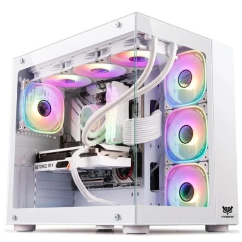 BOITIER HYBROK TITAN EVO 7 FANS ARGB WHITE