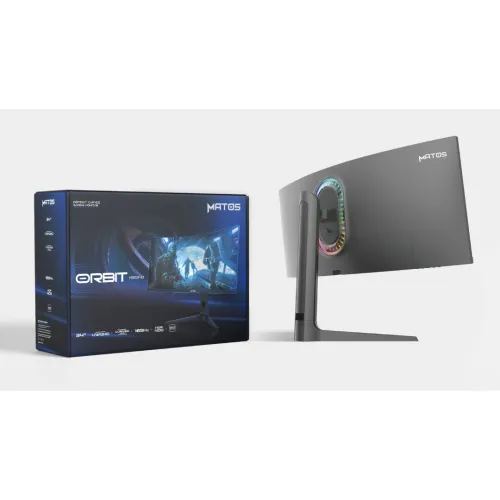 ECRAN MATOS ORBIT MSG340 34" ULTRAWIDE 165HZ 1MS 2K UWQHD 3440X1440 FAST VA
