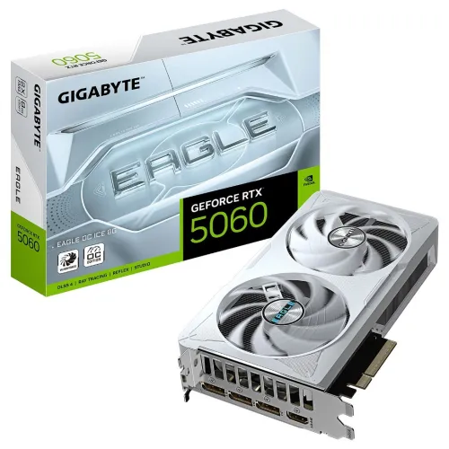 CARTE GRAPHIQUE GIGABYTE RTX 5060 8GB EAGLE OC ICE