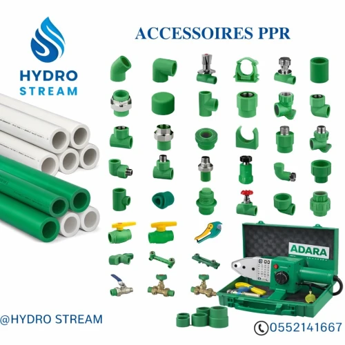 PPR TUBE Tuyaux Machine PPR a Fusion soudage Accessoires PPR Raccord PPR Te PPR Manchon PPR Coude PPR