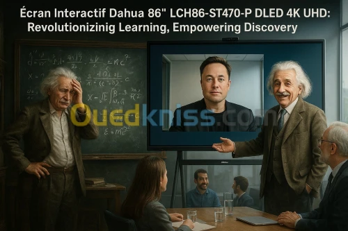 Ecran interactif Dahua 86" LCH86-ST470-P DLED 4K UHD Avec Support Mobilel+Camera