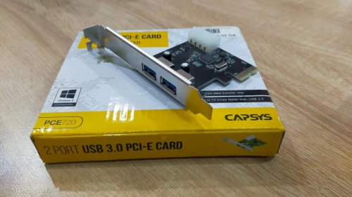 Carte USB 3.0 PCI-E 2 Port CAPSYS  -PCE 720