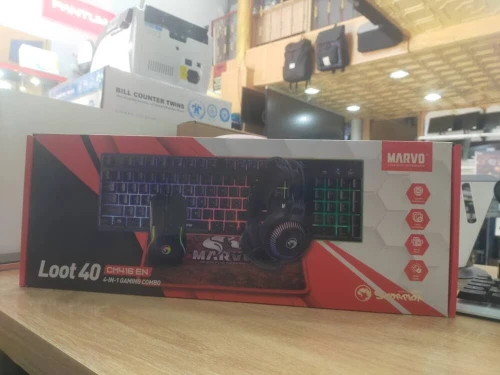 Kit MARVO Clavier_ Souris_Casque_Tapis de Souris CM-416EN