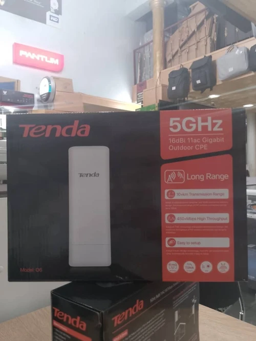 Point d'Acces Tenda CPE O6 5GHz 16dBi 433Mbps 10Km